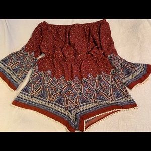 Charlotte Russe Off the Shoulders Romper